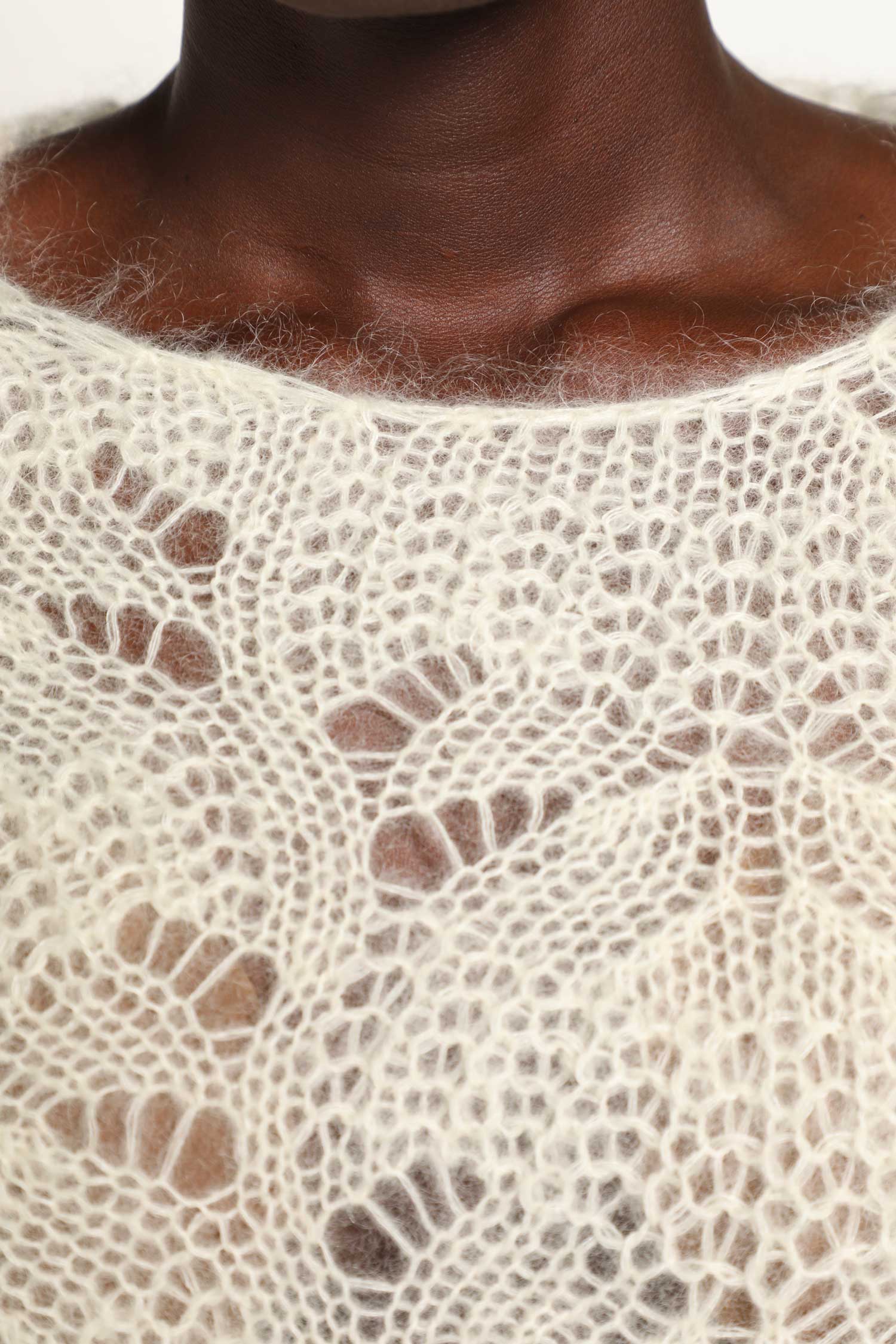 Mohair Lace Knit Sweater