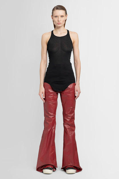 RICK OWENS WOMAN BLACK T-SHIRTS & TANK TOPS