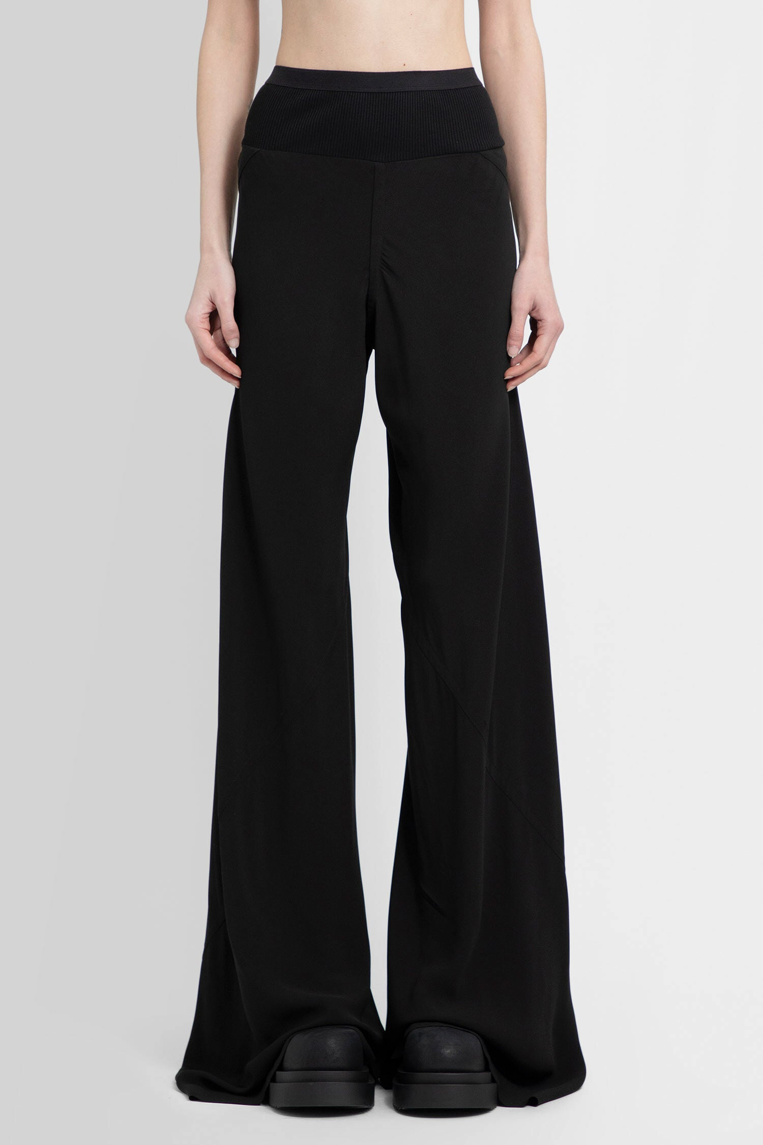 RICK OWENS WOMAN BLACK TROUSERS