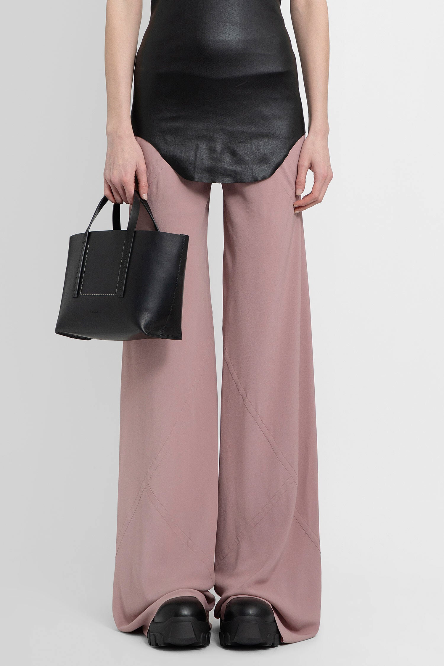 RICK OWENS WOMAN PINK TROUSERS