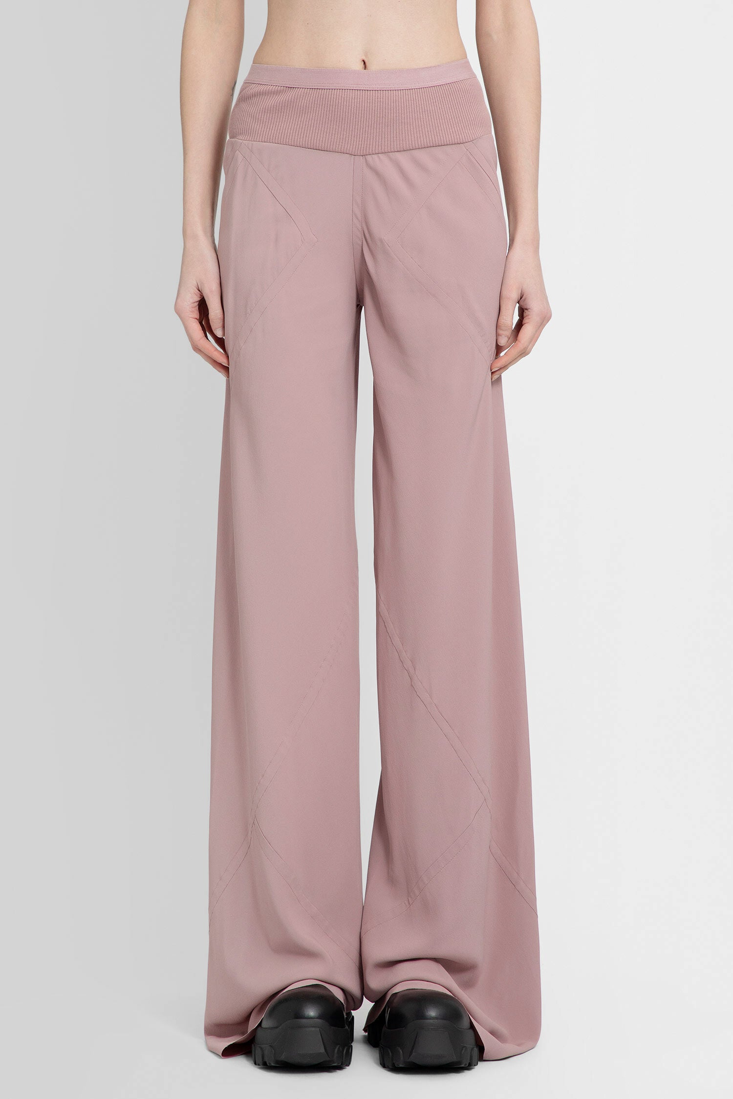 RICK OWENS WOMAN PINK TROUSERS