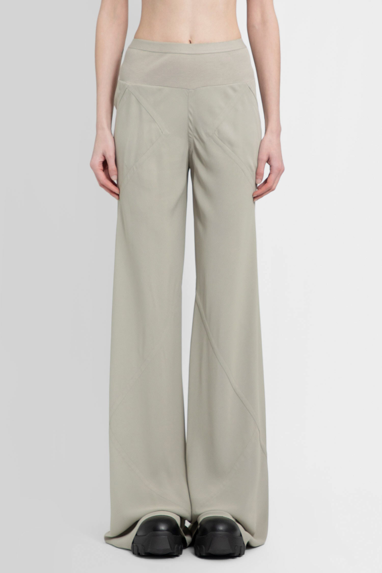 RICK OWENS WOMAN BEIGE TROUSERS