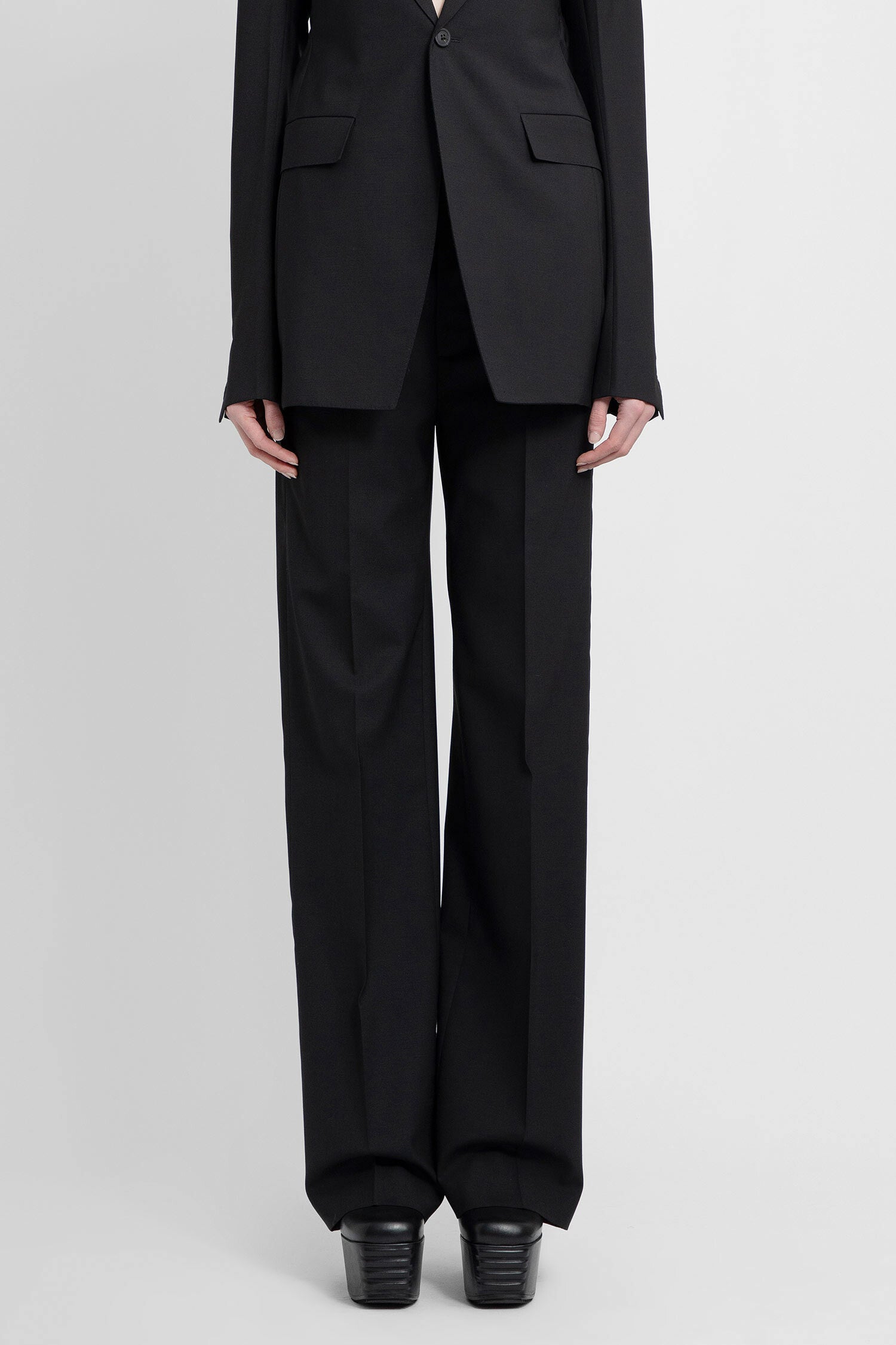 RICK OWENS WOMAN BLACK TROUSERS