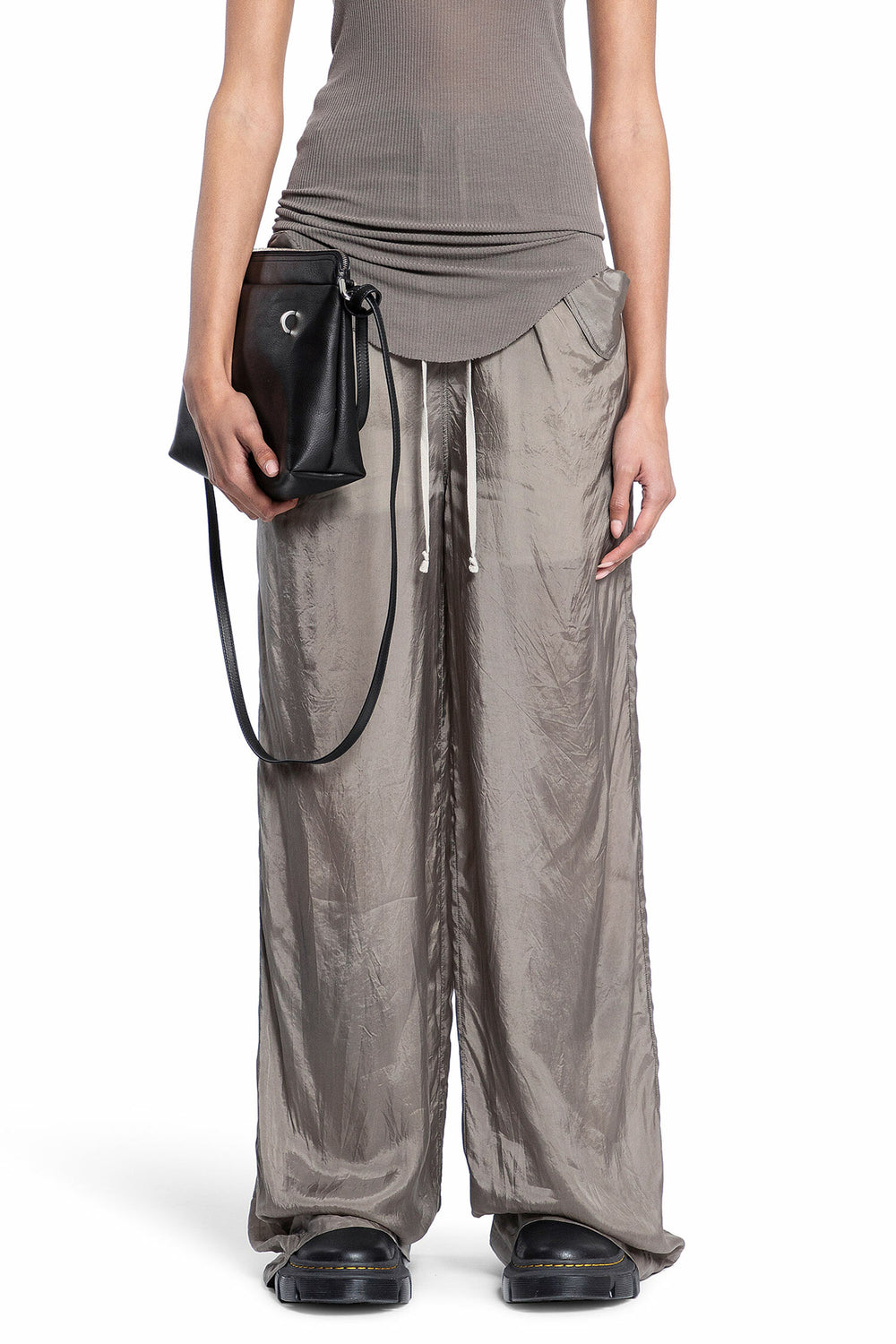 RICK OWENS WOMAN GREY TROUSERS