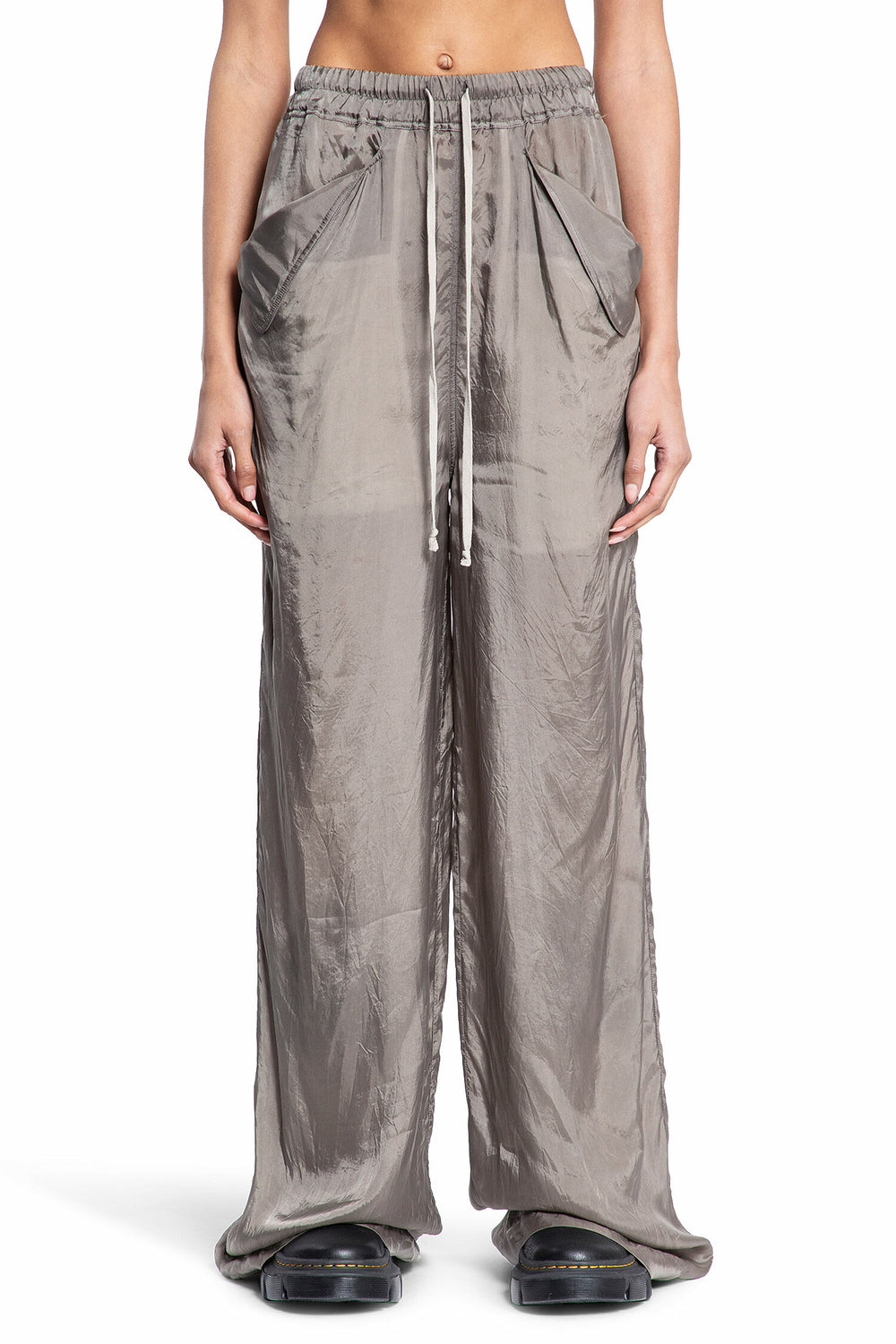 RICK OWENS WOMAN GREY TROUSERS