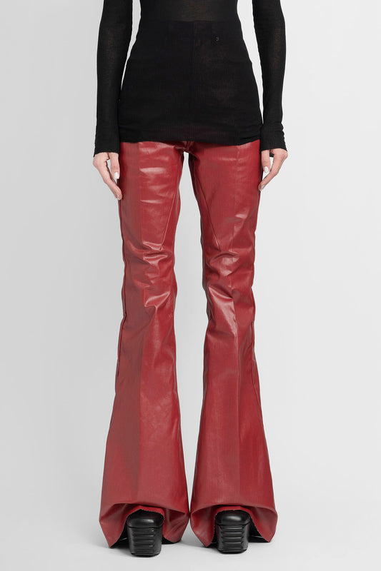 RICK OWENS WOMAN RED JEANS