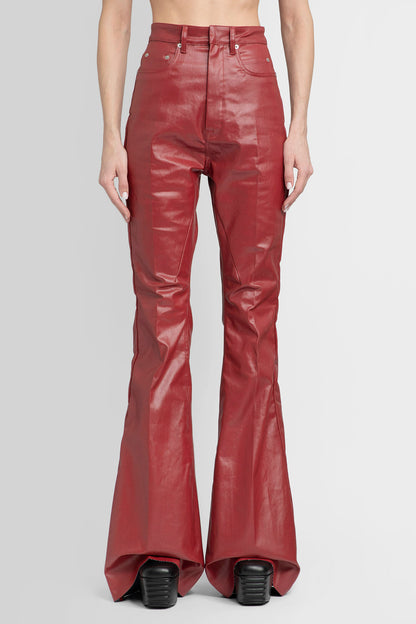 RICK OWENS WOMAN RED JEANS