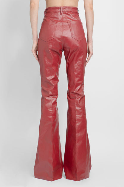 RICK OWENS WOMAN RED JEANS