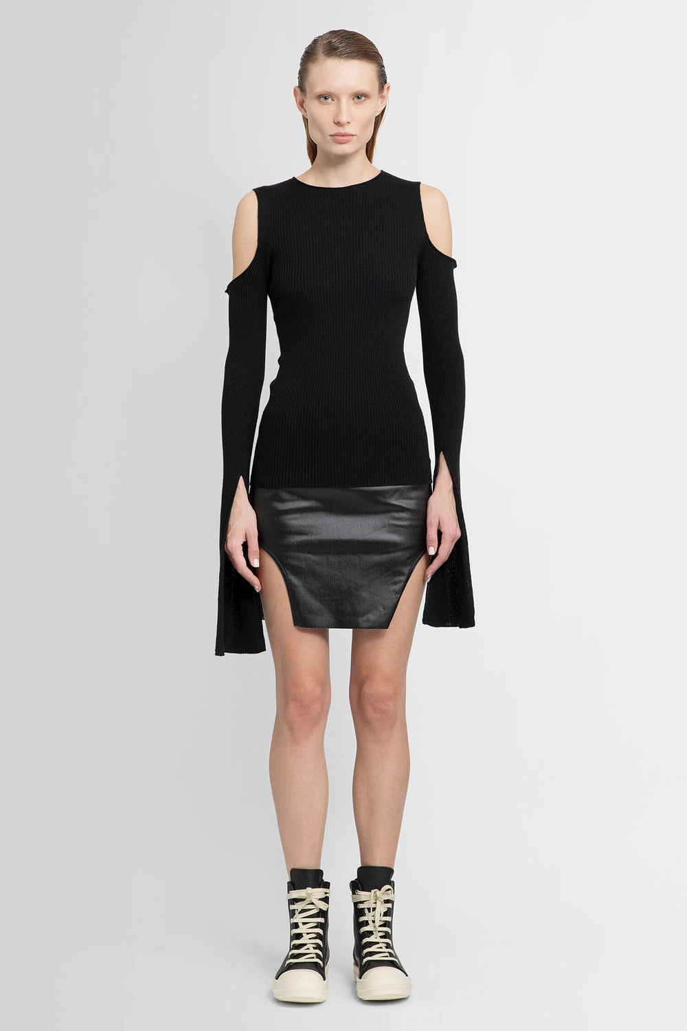 RICK OWENS WOMAN BLACK KNITWEAR