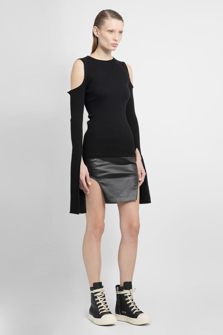 RICK OWENS WOMAN BLACK KNITWEAR