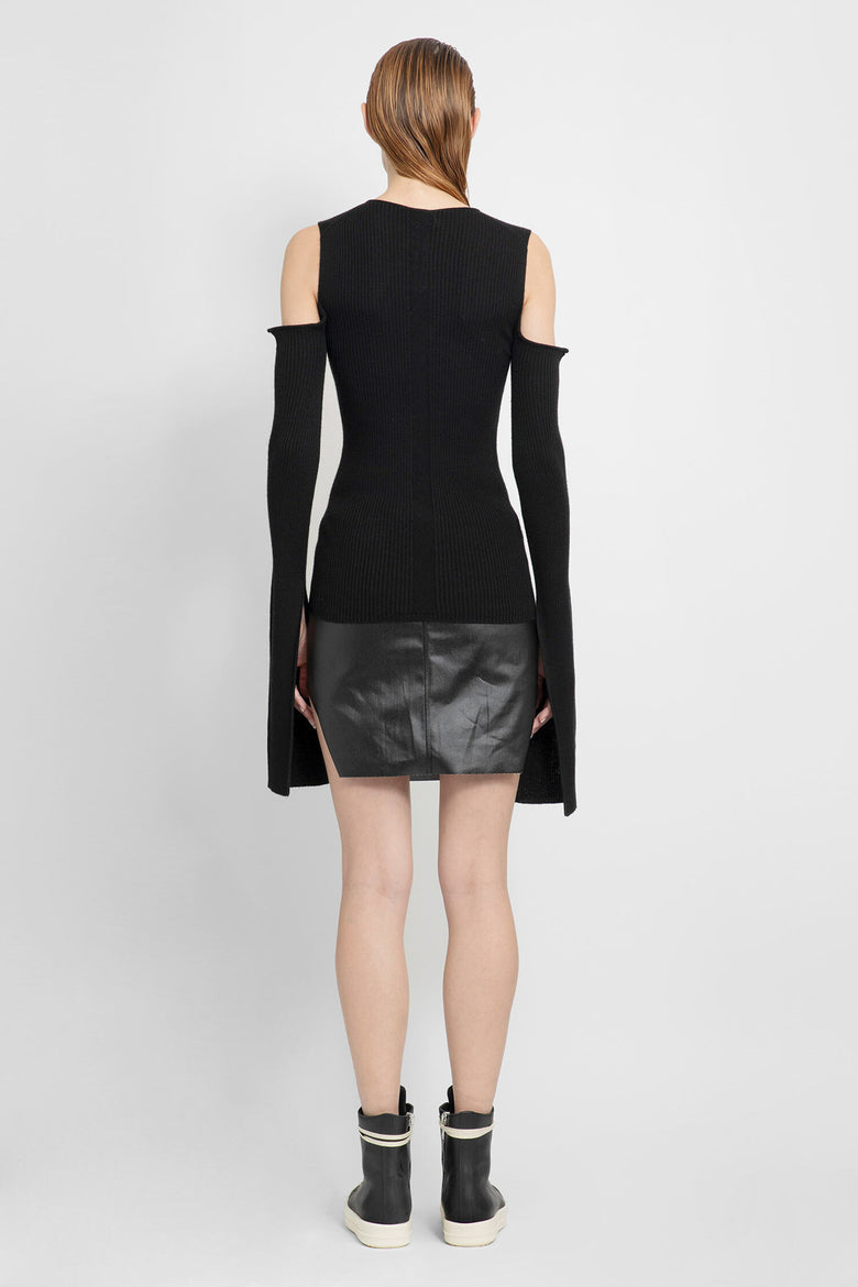 RICK OWENS WOMAN BLACK KNITWEAR