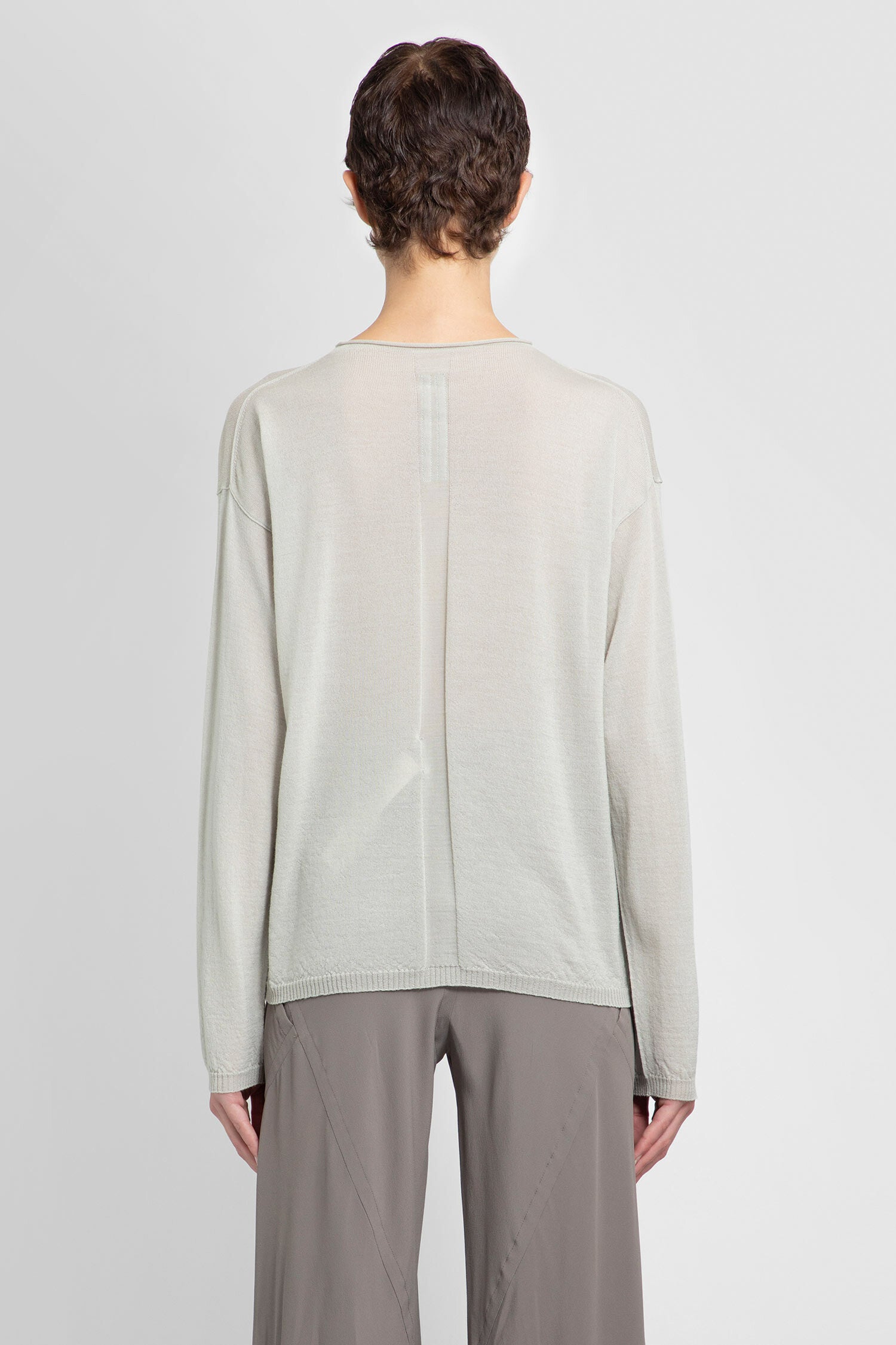 RICK OWENS WOMAN GREY KNITWEAR