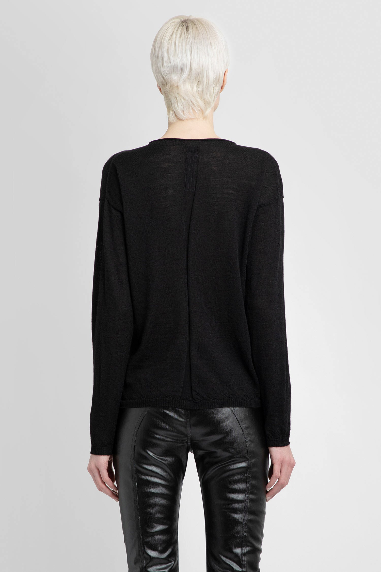 RICK OWENS WOMAN BLACK KNITWEAR