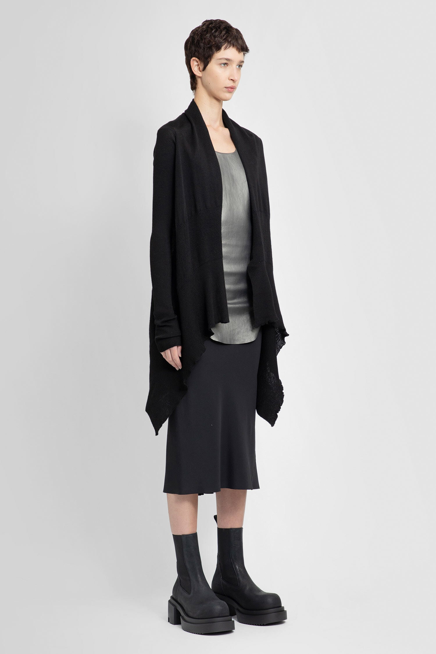 RICK OWENS WOMAN BLACK KNITWEAR