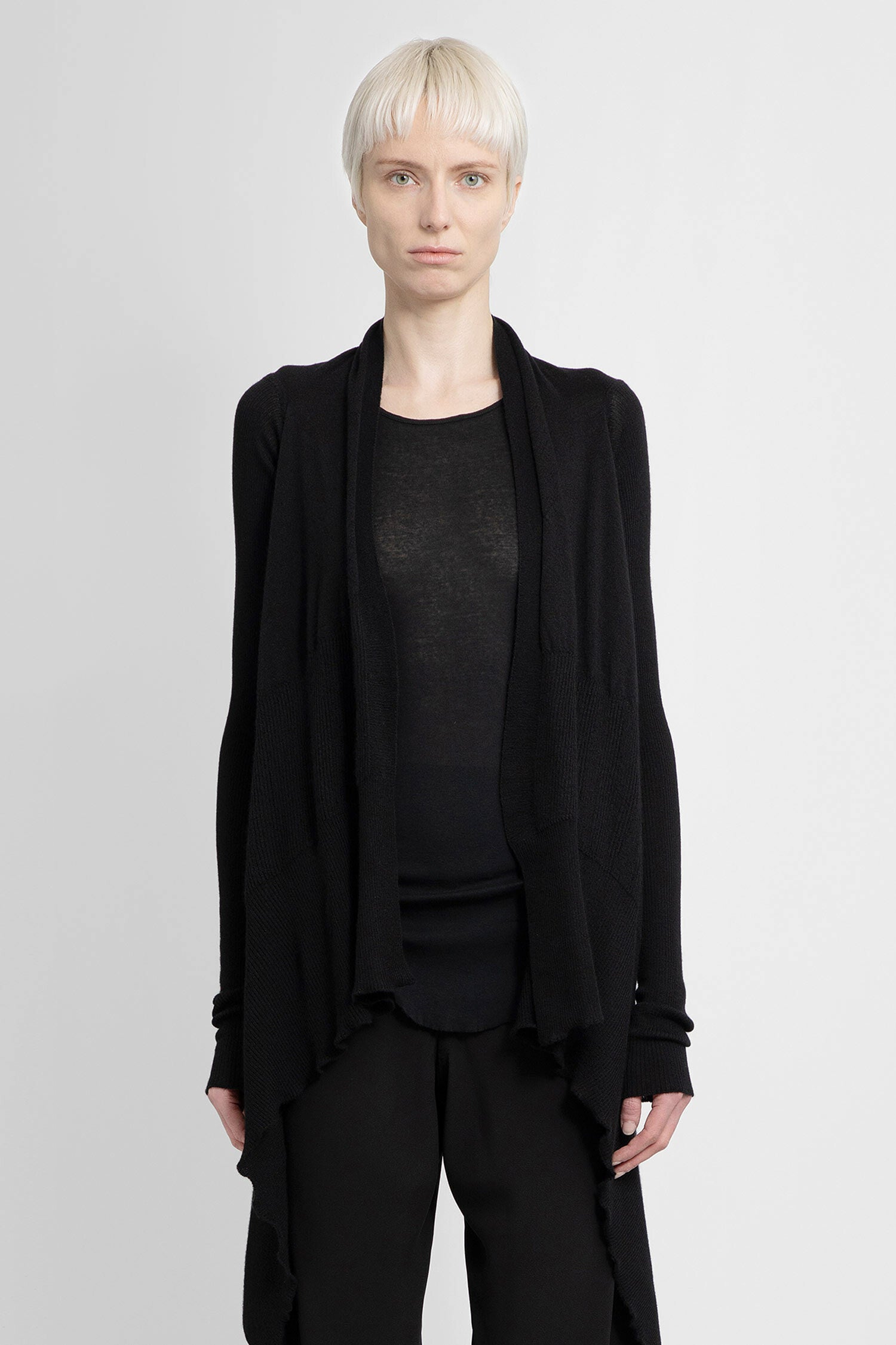 RICK OWENS WOMAN BLACK KNITWEAR