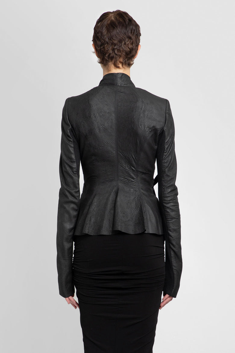 RICK OWENS WOMAN BLACK JACKETS