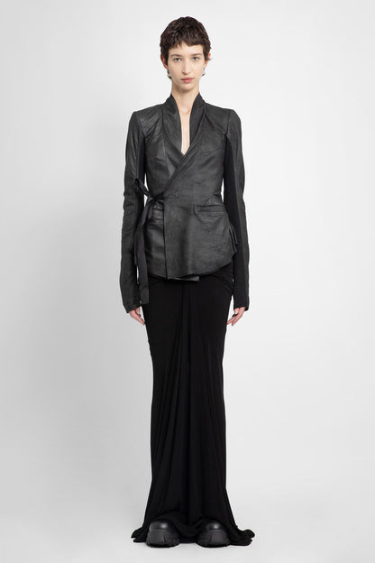 RICK OWENS WOMAN BLACK JACKETS