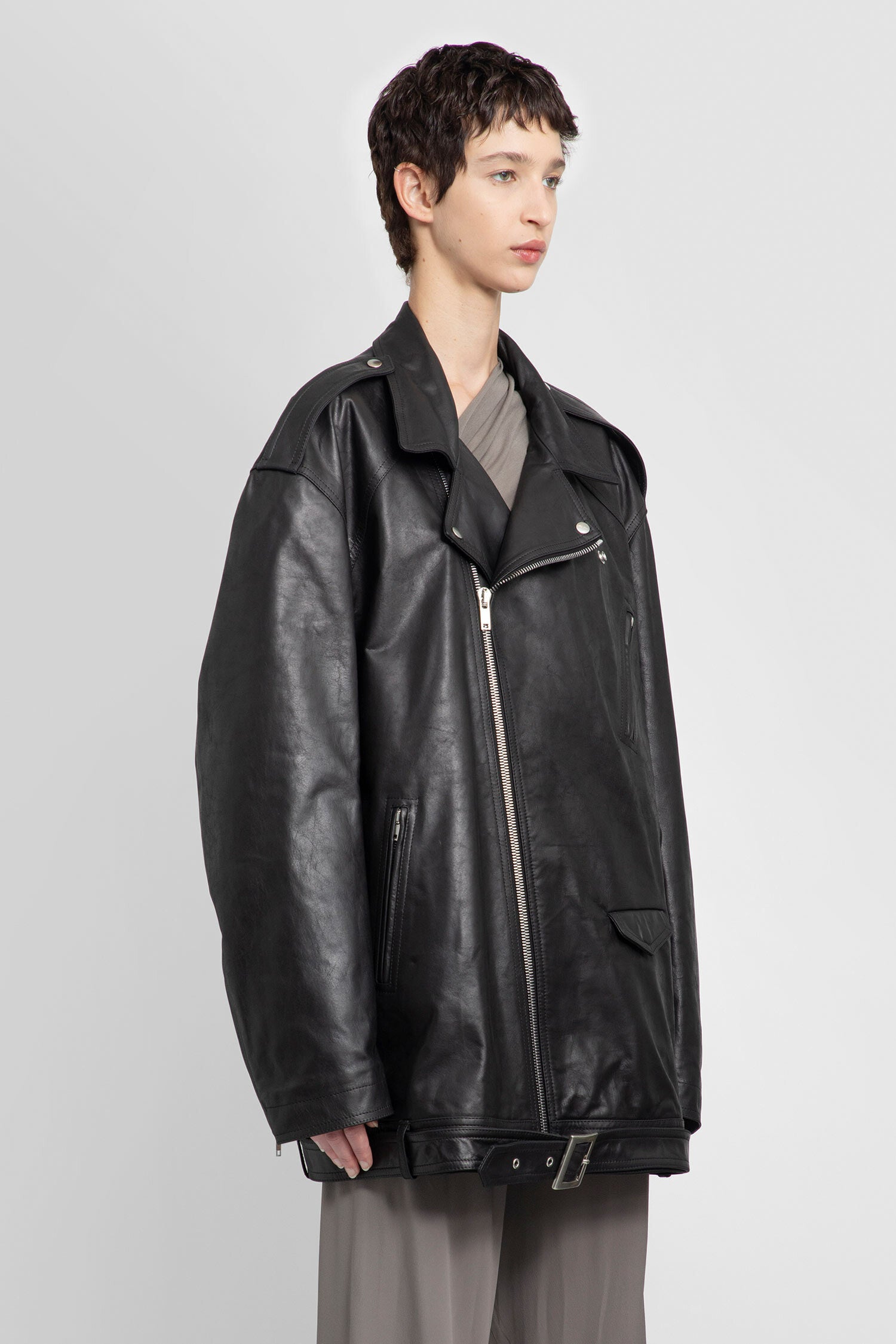 RICK OWENS WOMAN BLACK JACKETS