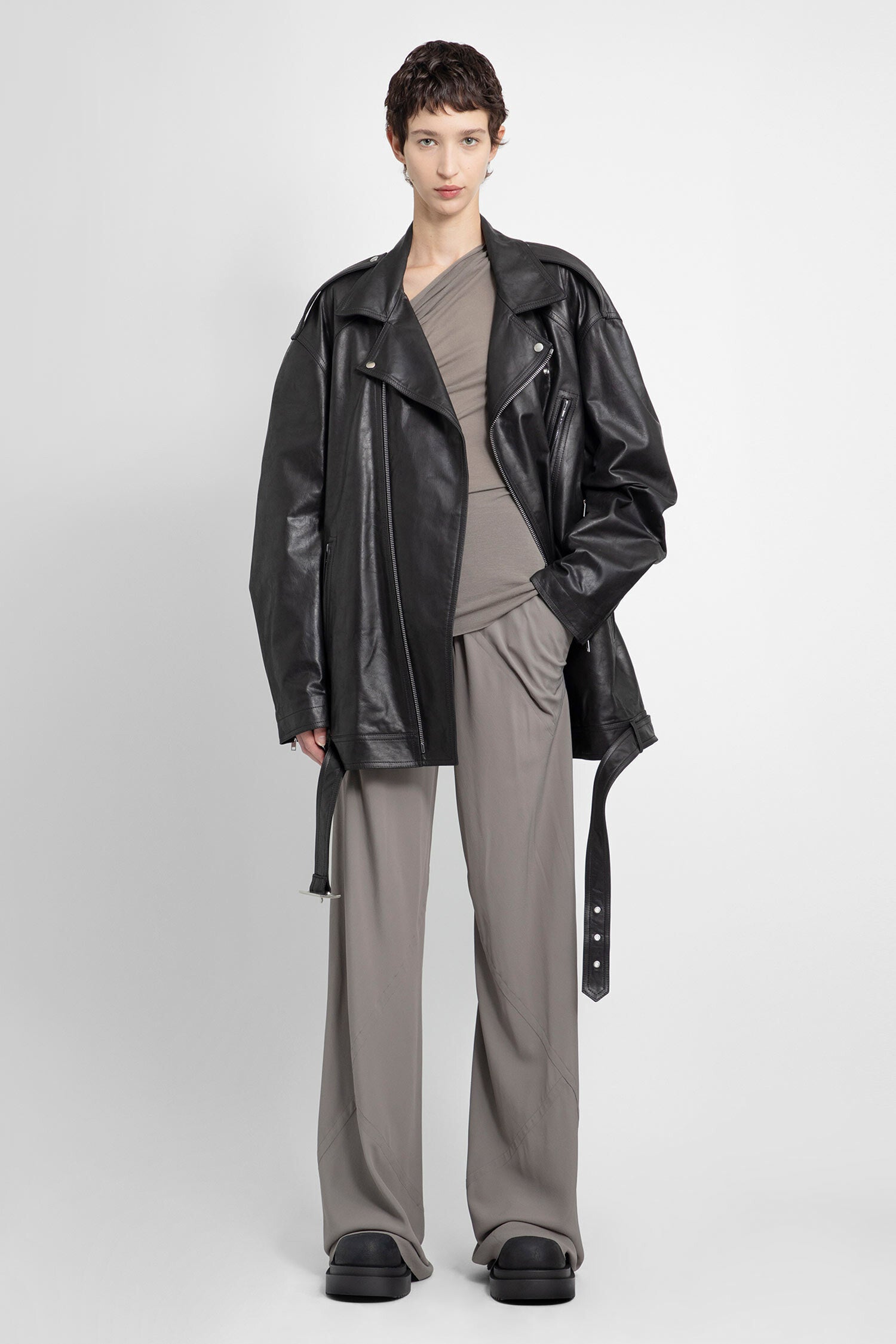 RICK OWENS WOMAN BLACK JACKETS