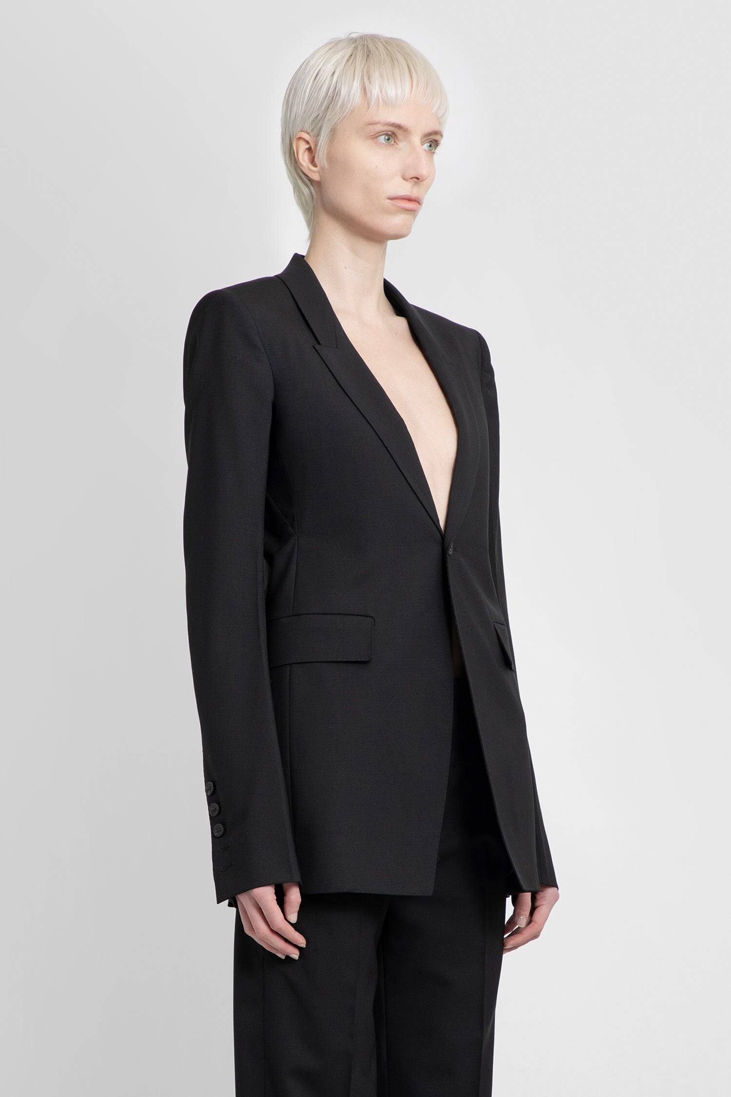 RICK OWENS WOMAN BLACK BLAZERS