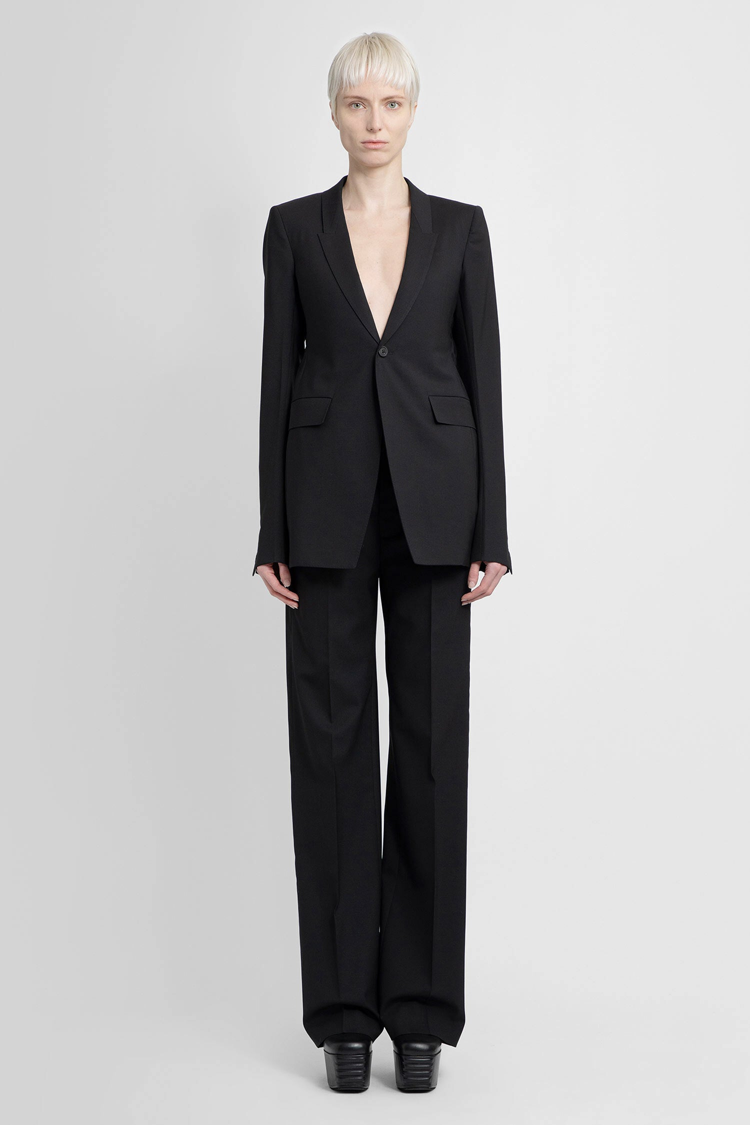 RICK OWENS WOMAN BLACK BLAZERS