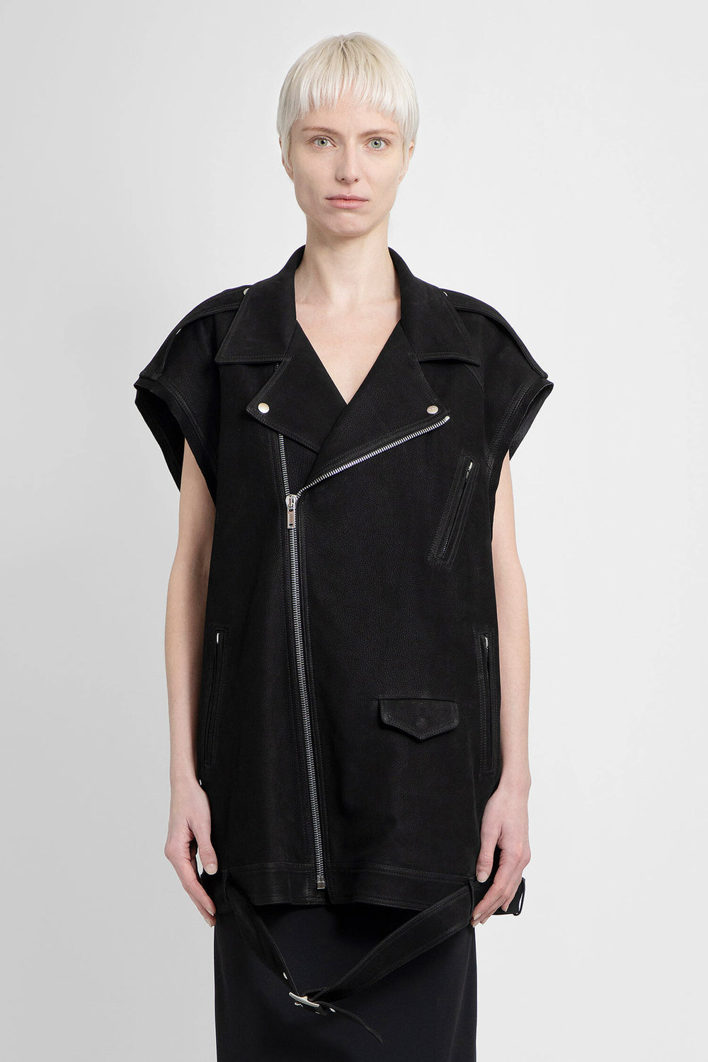 RICK OWENS WOMAN BLACK VESTS