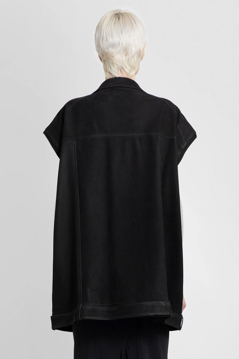 RICK OWENS WOMAN BLACK VESTS