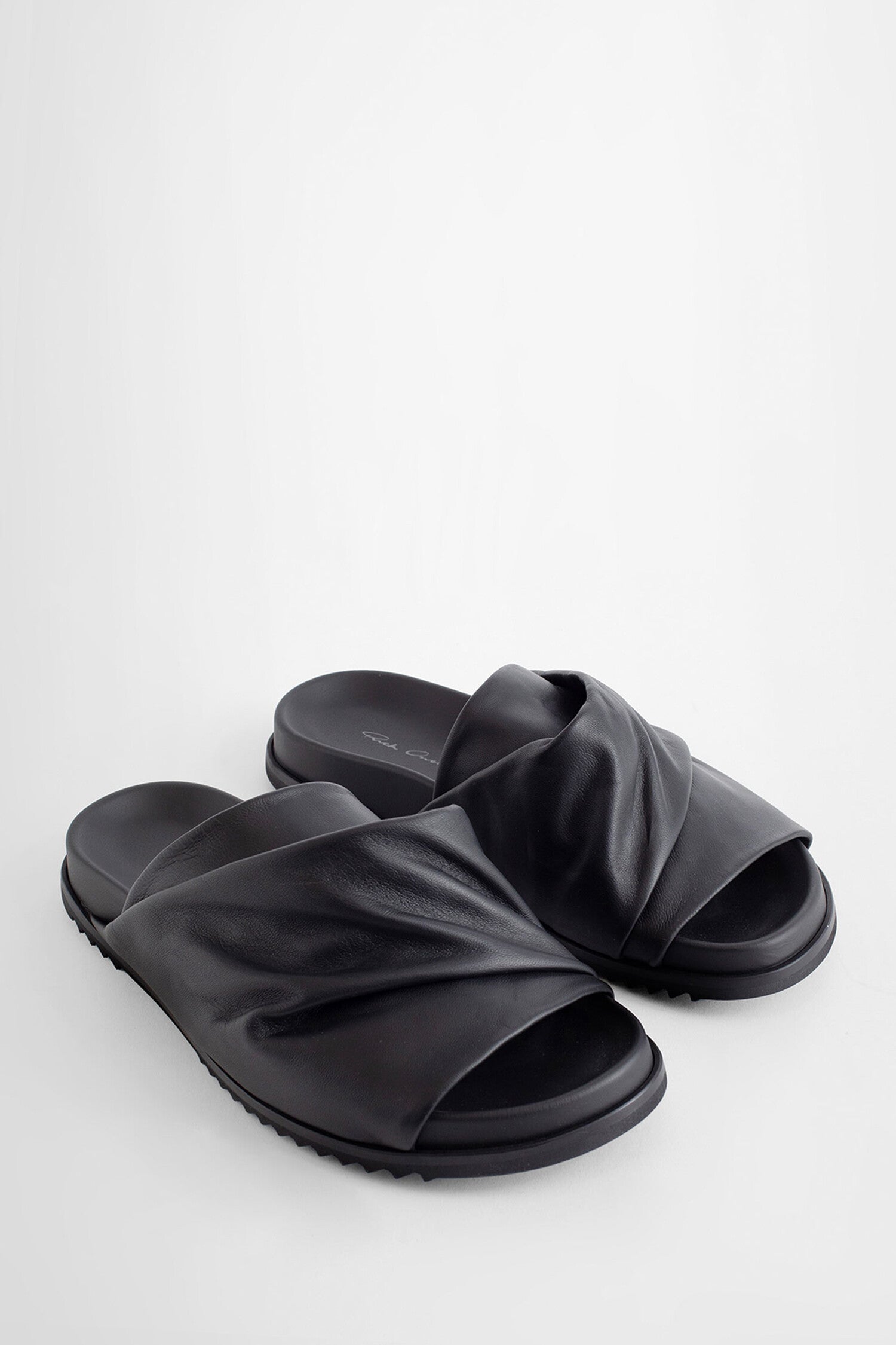 RICK OWENS WOMAN BLACK SANDALS