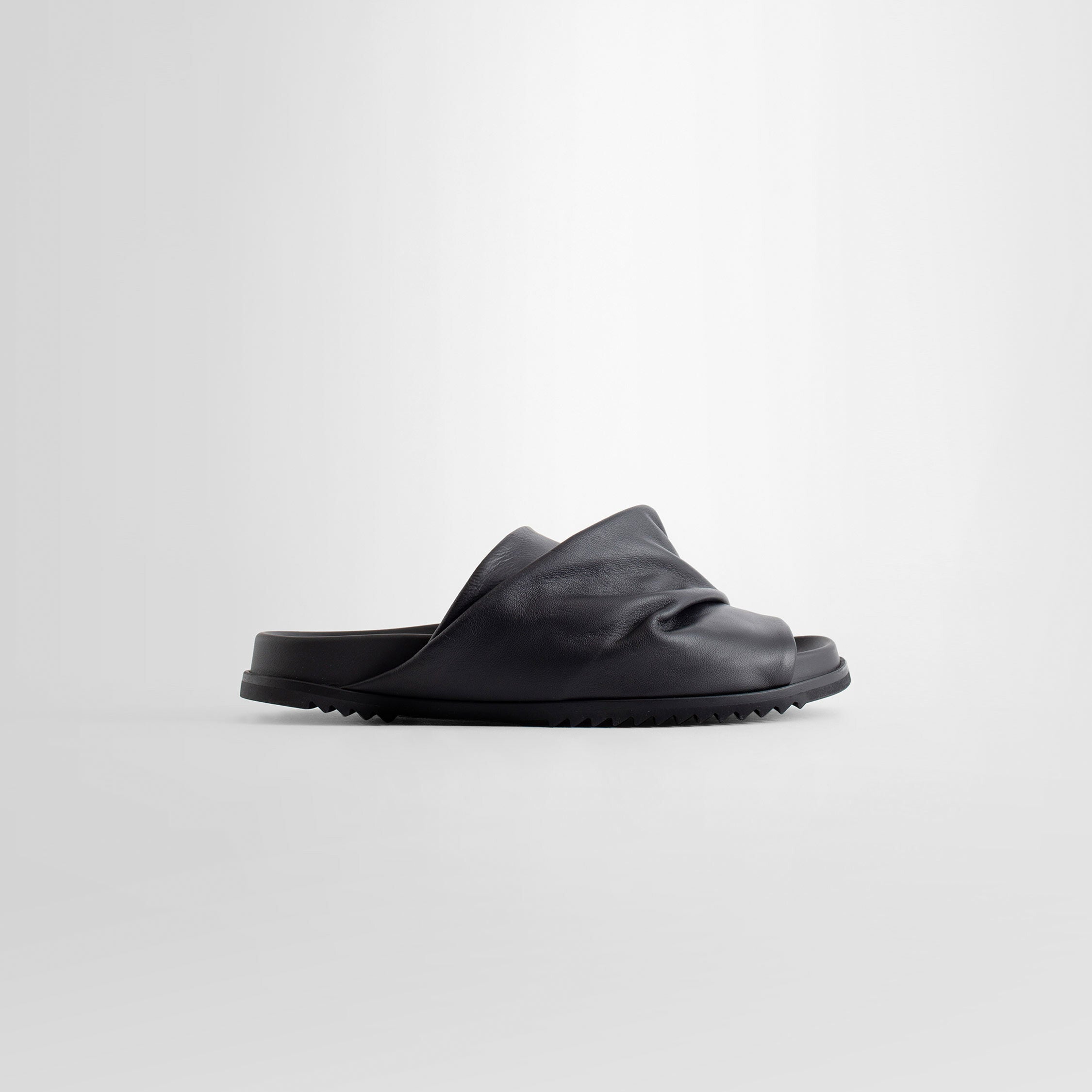 RICK OWENS WOMAN BLACK SLIDES RICK OWENS SLIDES Antonioli