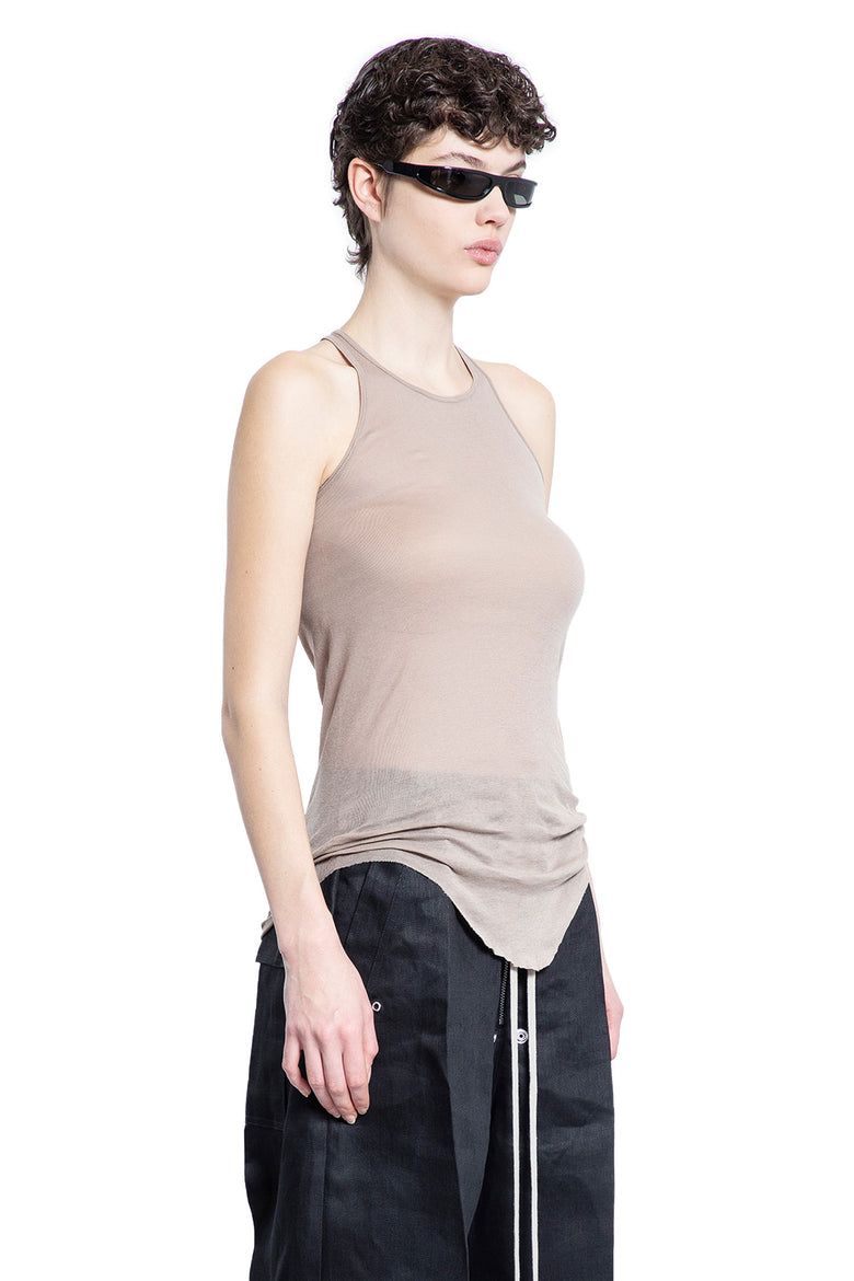 RICK OWENS WOMAN PINK T-SHIRTS & TANK TOPS