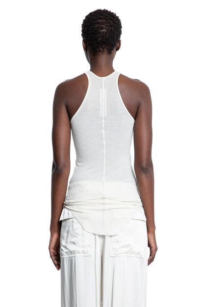 RICK OWENS WOMAN OFF-WHITE T-SHIRTS & TANK TOPS