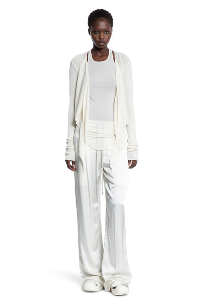 RICK OWENS WOMAN OFF-WHITE T-SHIRTS & TANK TOPS