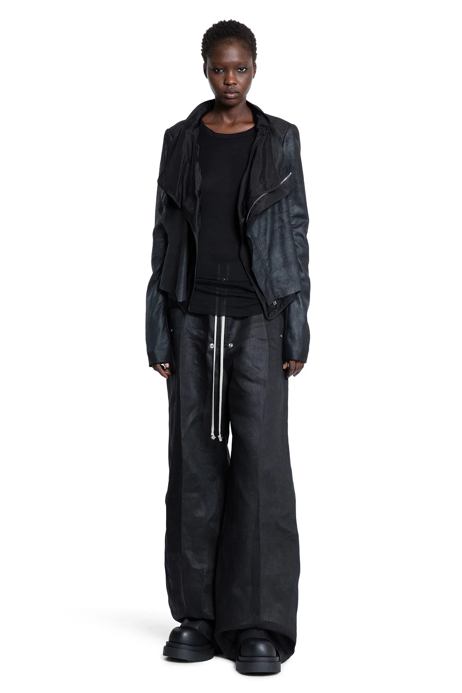 RICK OWENS WOMAN BLACK T-SHIRTS & TANK TOPS - Antonioli.eu