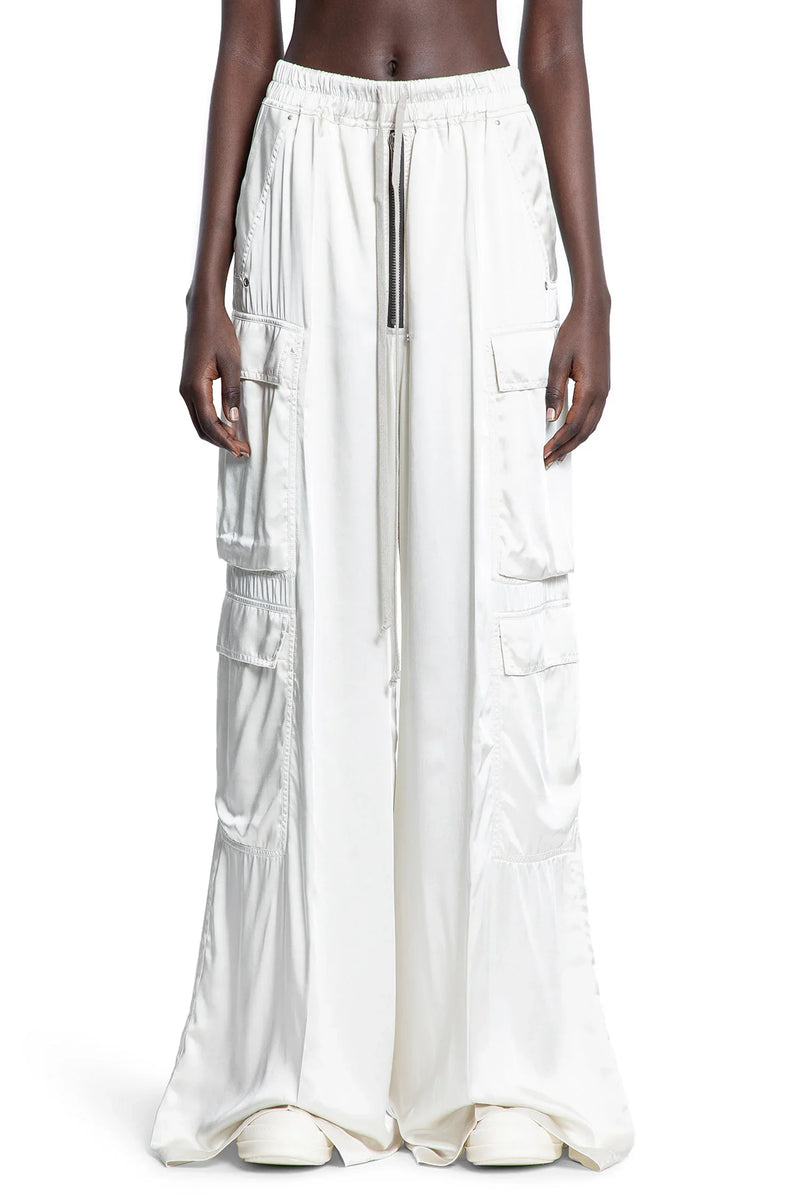RICK OWENS Hollywood Cargobelas in Washed Charmeuse woman
