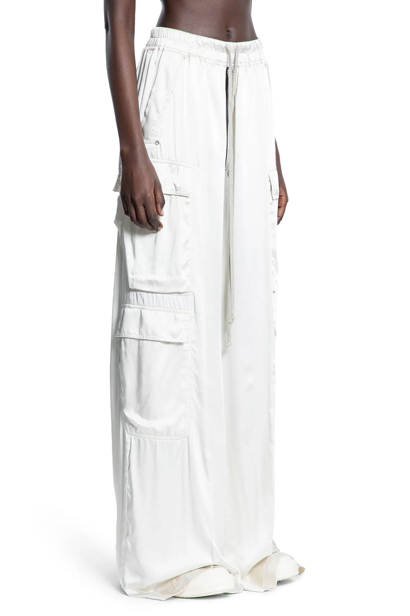 RICK OWENS Hollywood Cargobelas in Washed Charmeuse woman