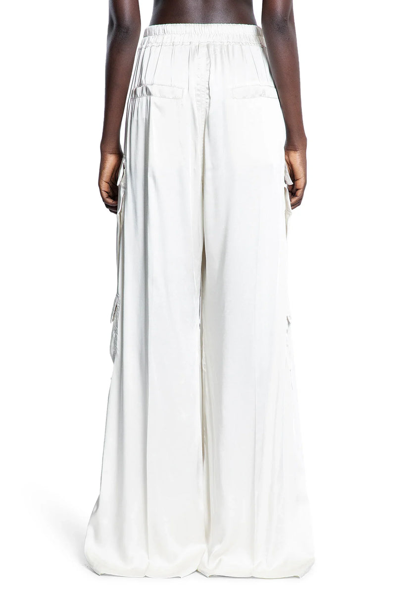 RICK OWENS Hollywood Cargobelas in Washed Charmeuse woman