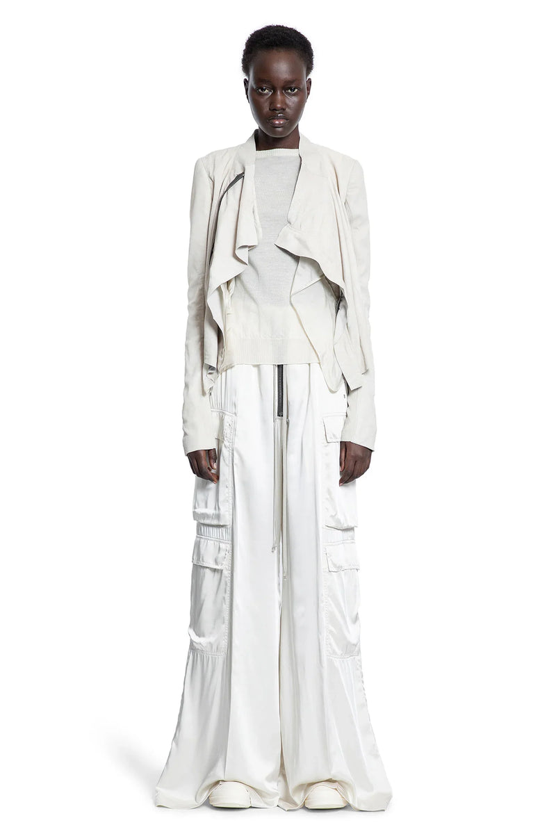 RICK OWENS Hollywood Cargobelas in Washed Charmeuse woman