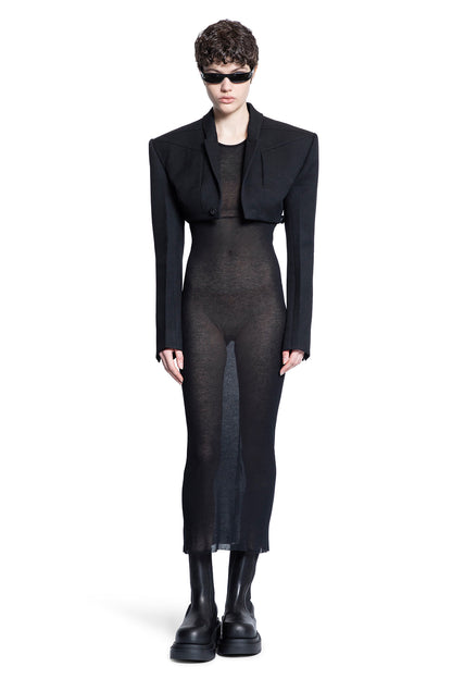 RICK OWENS WOMAN BLACK DRESSES