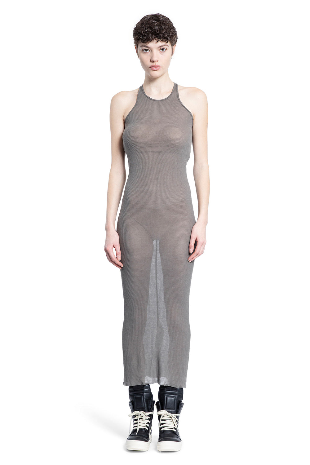 RICK OWENS WOMAN GREY DRESSES