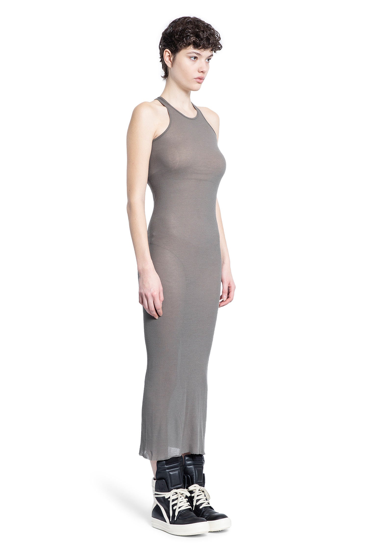 RICK OWENS WOMAN GREY DRESSES