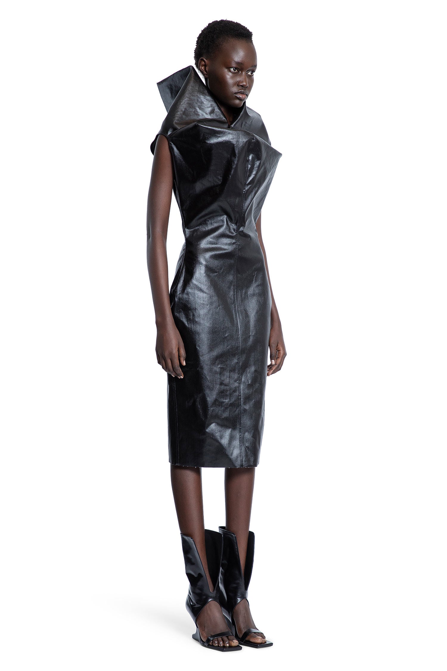 RICK OWENS WOMAN BLACK DRESSES