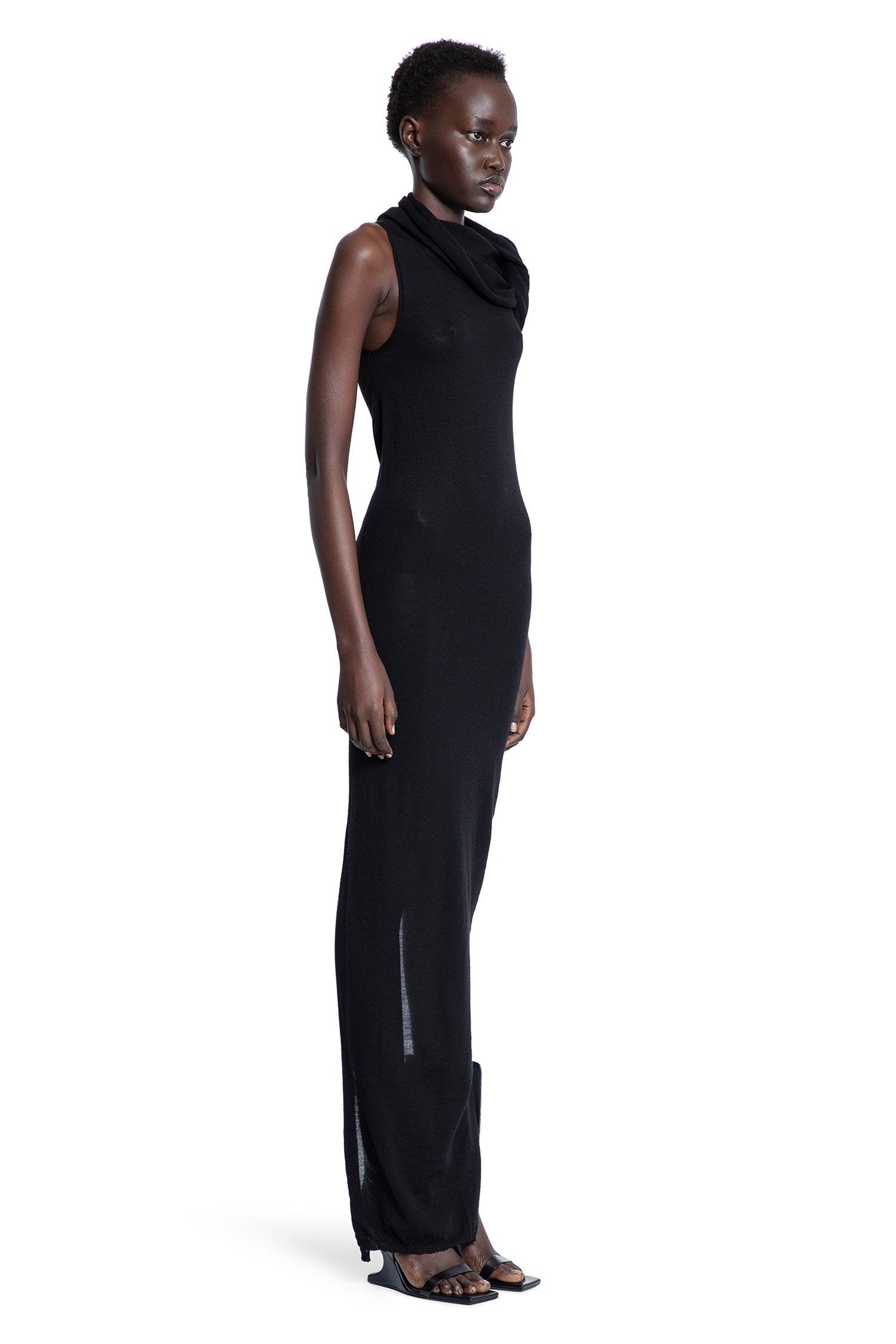 RICK OWENS WOMAN BLACK DRESSES