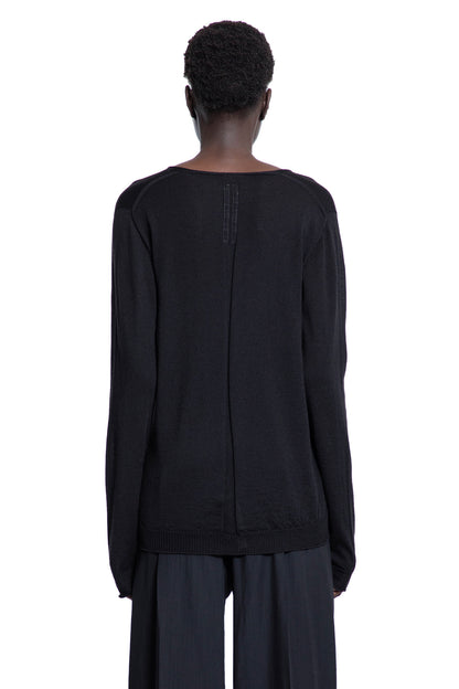 RICK OWENS WOMAN BLACK KNITWEAR