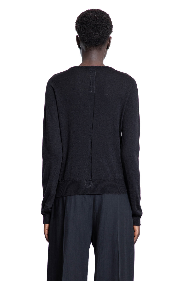 RICK OWENS WOMAN BLACK KNITWEAR