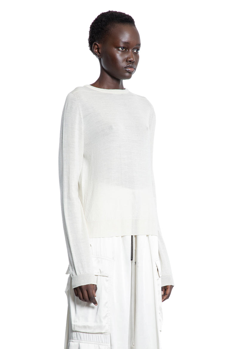 RICK OWENS WOMAN WHITE KNITWEAR