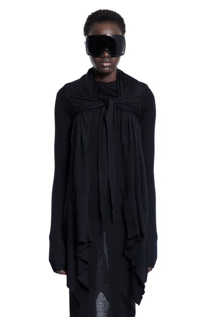 RICK OWENS WOMAN BLACK KNITWEAR