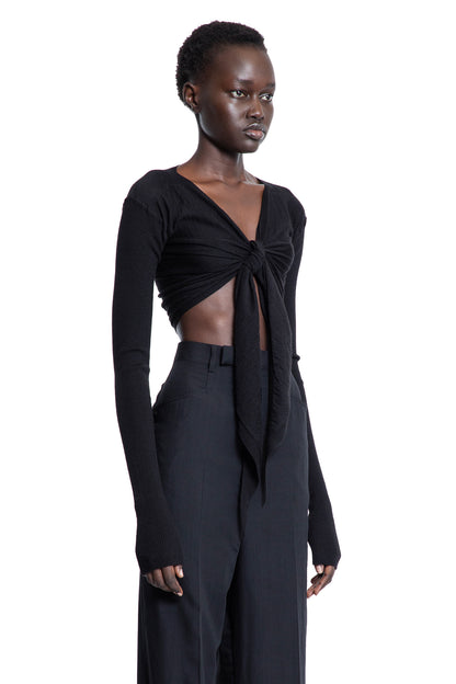 RICK OWENS WOMAN BLACK TOPS