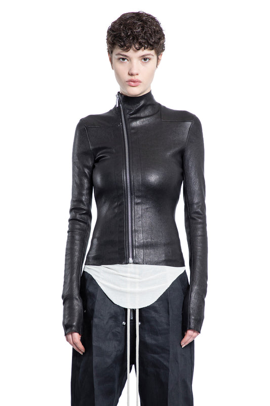 RICK OWENS WOMAN BLACK JACKETS