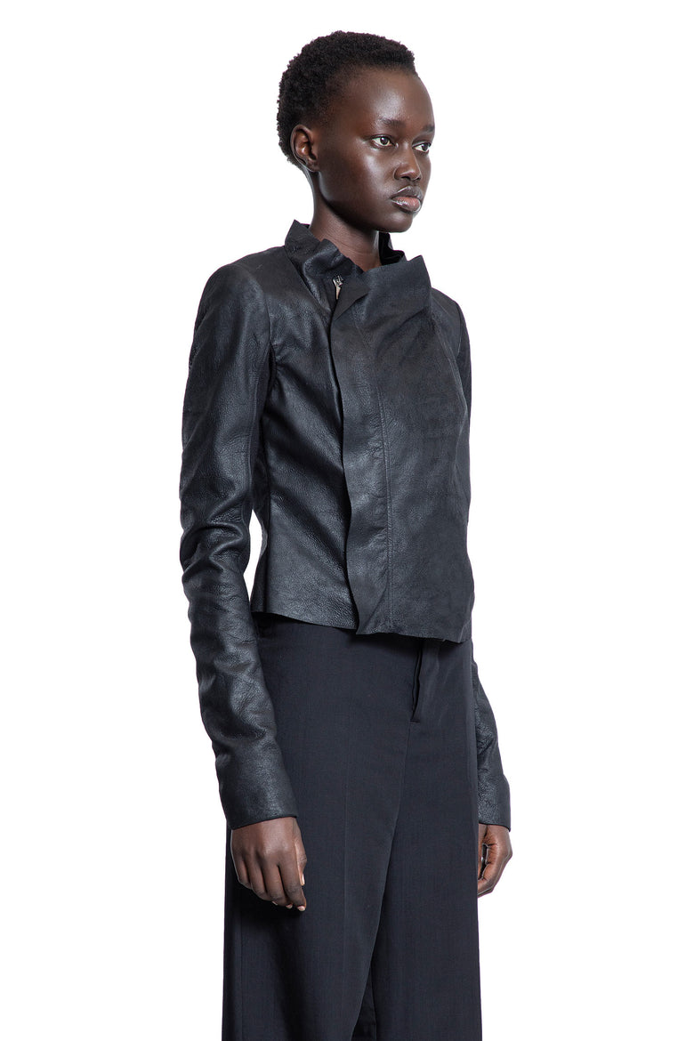 RICK OWENS WOMAN BLACK JACKETS