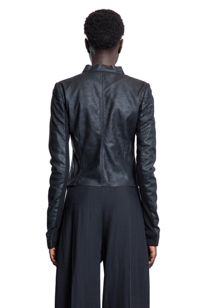 RICK OWENS WOMAN BLACK JACKETS